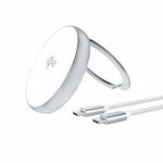 4Smarts Wireless Charger (Qi Pad) and Cable USB-C 15W Silver (540987)