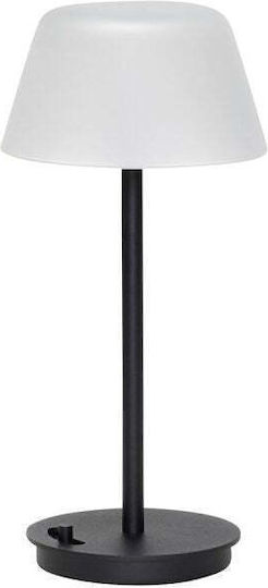 Hubsch Metall Tischlampe LED mit Schwarz Schirm und Basis