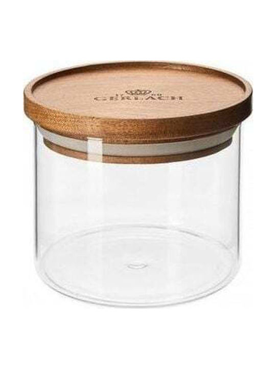 Gerlach Set 1pcs Jars General Use with Lid Glass Brown 350ml