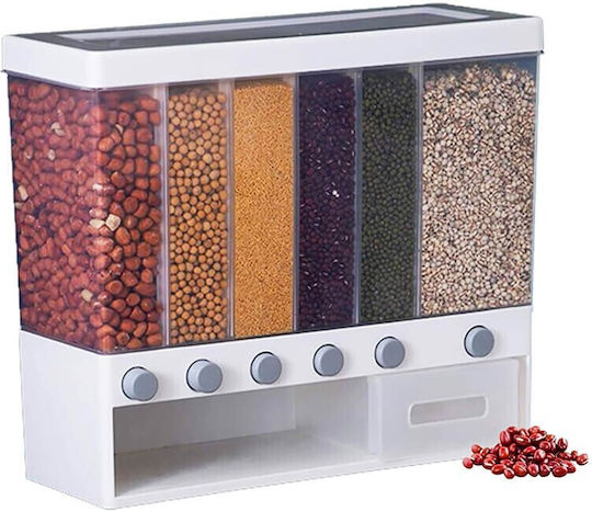 Cereal Jar with Plastic White Lid 5000ml