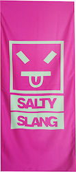 Salty Slang Πετσέτα Θαλάσσης Βαμβακερή Μωβ
