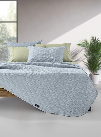 Guy Laroche Tempest Σετ Κουβερλί Υπέρδιπλο Microfiber Blue 220x240cm 2τμχ