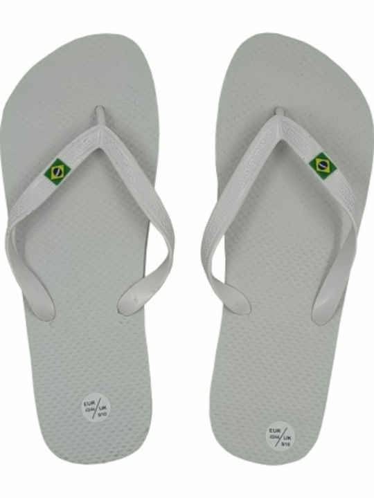 Ocean Addict Ανδρικά Flip Flops Λευκά