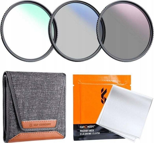 K&F Concept Σετ Φίλτρων UV / CPL Διαμέτρου 72mm για Φωτογραφικούς Φακούς