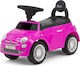 Milly Mally Fiat 500 Αυτοκινητάκι Ride On με Ήχους Ροζ