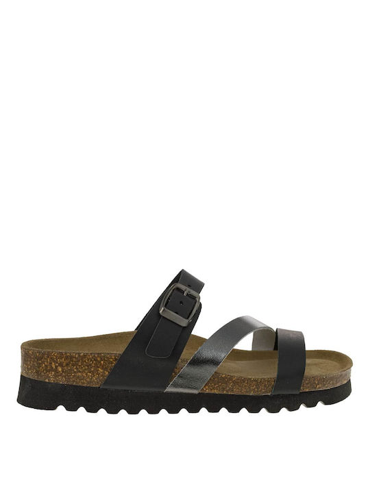 Boxer Leather Women's Sandals Black