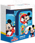 Set Cutie de Prânz din Aluminiu-Sticlă de Apă Mickey 412505