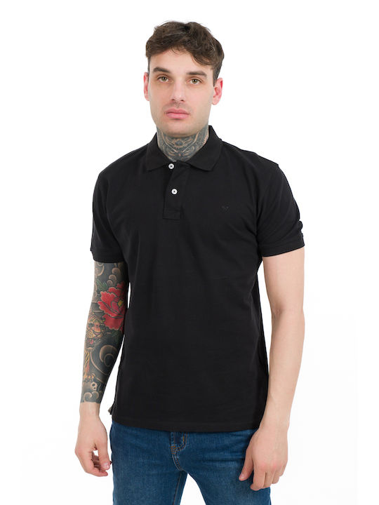 Van Hipster Bluza Bărbătească Polo BLACK