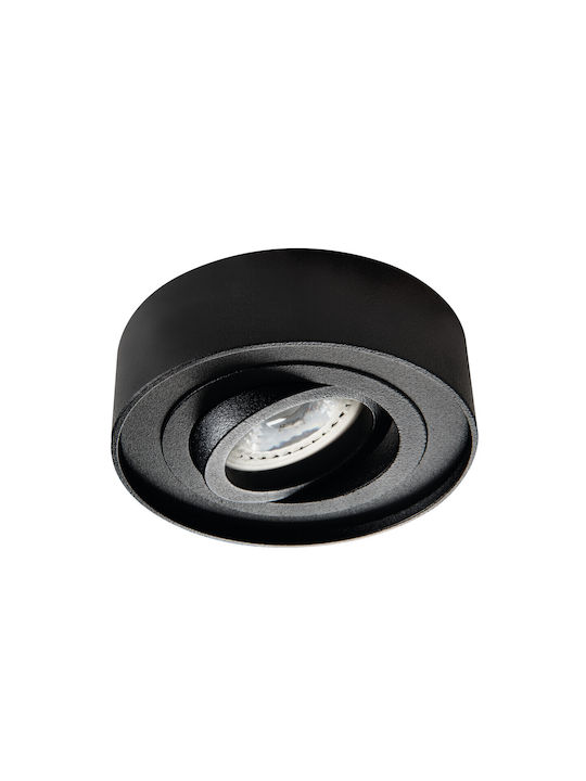 Kanlux Rectangle Recessed Spot Black 9.8x9.8cm. 1pcs