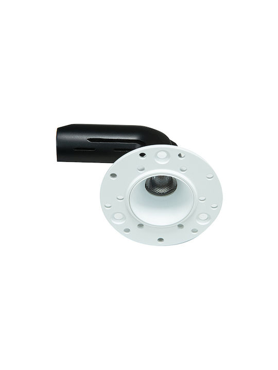 Zambelis Lights Χωνευτό Σποτ με Ενσωματωμένο LED και Θερμό Λευκό Φως Λευκό 1τμχ