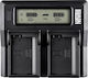 Newell Double Battery Charger Compatible with Sony