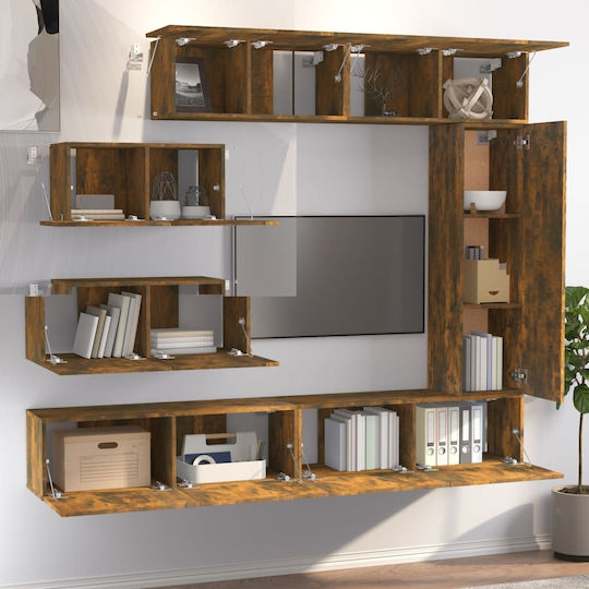 Living Room TV Unit Smoky Oak L100xW30xH30cm