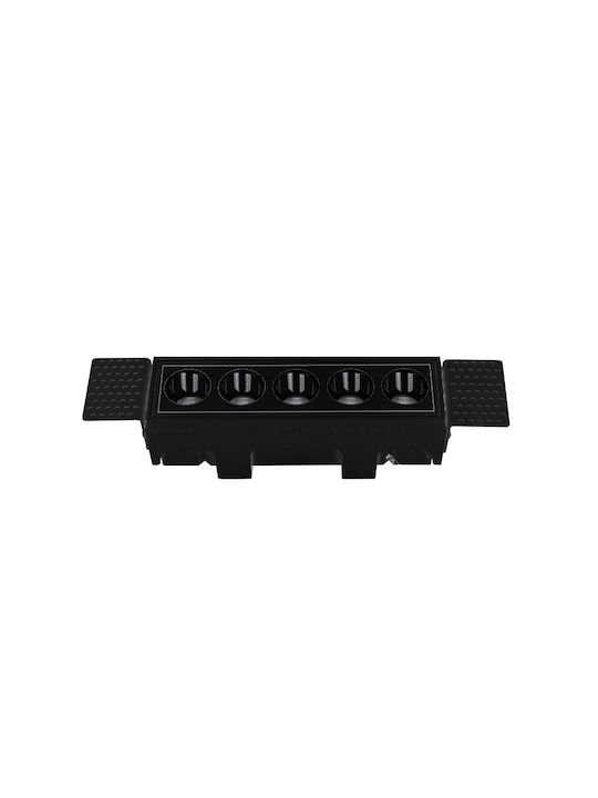 Zambelis Lights Recessed Spot with Integrated LED and Warm White Light Black 1pcs