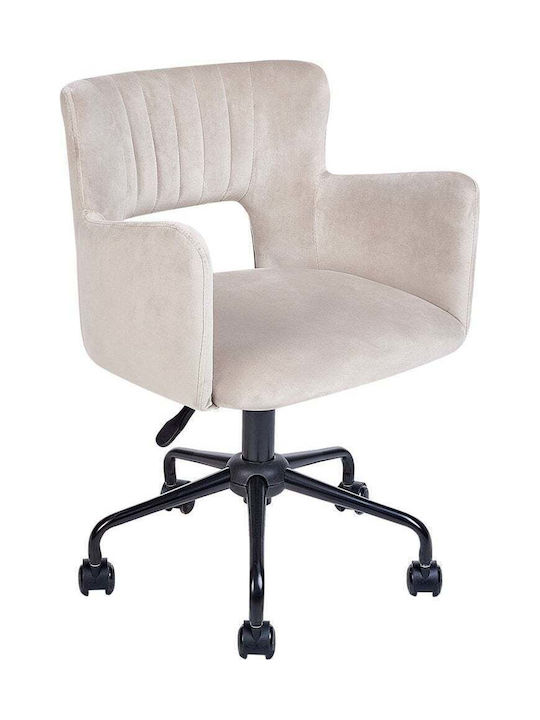 Office Chair with Arms Gray Beliani