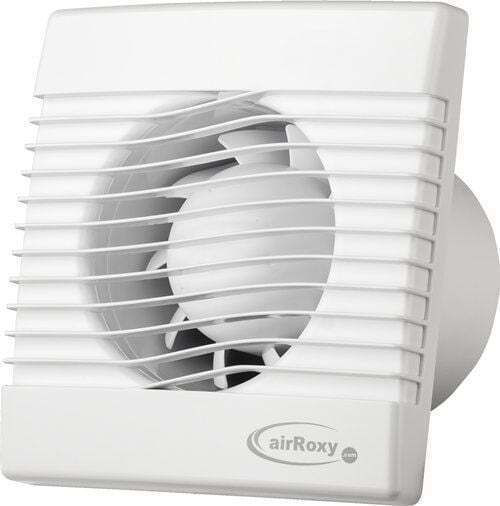 AirRoxy Wall-mounted Ventilator Bathroom 120mm White