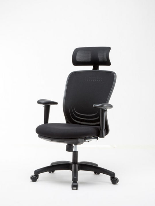 Office Products Zakynthos Office Chair with Adjustable Arms Black