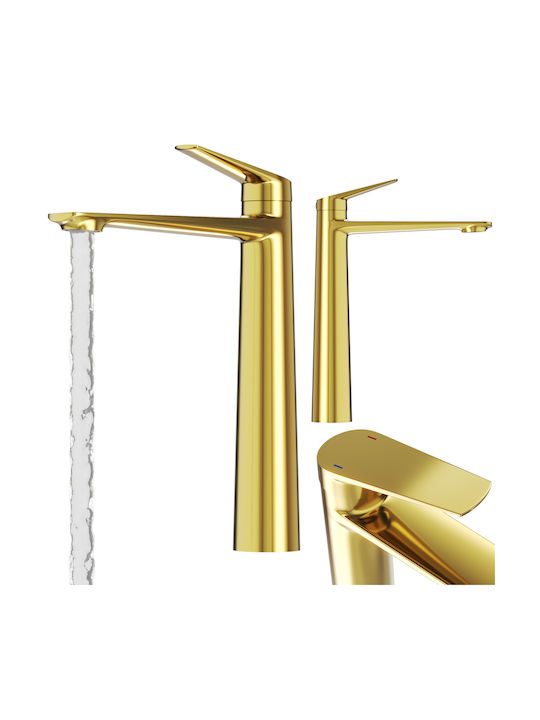 Granitan Mixing Tall Sink Faucet Gold