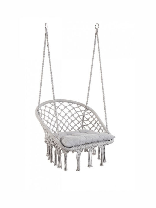 Javier Fabric Swing Gray L88xW69xH130cm