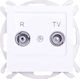 Ospel TV and Radio Antenna Socket Aerial in Whi...
