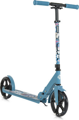 Byox Kids Scooter Foldable 2-Wheel for 6+ Years Blue