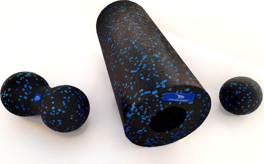 Yakimasport Σετ Foam Rollers Μπλε 8cm