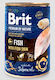 Brit Premium by Nature Wet Dog Food in Cans with Fish Grain-Free & Gluten Free 800g