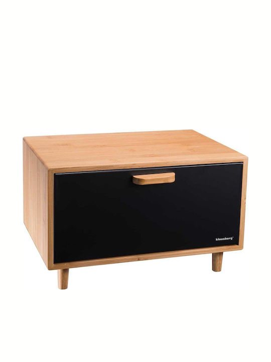 Klausberg Bread Box made of Bamboo Gray 38x26x23cm
