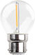 Eurolamp LED Lampen für Fassung B22 und Form G45 Warmes Weiß 90lm 1Stück