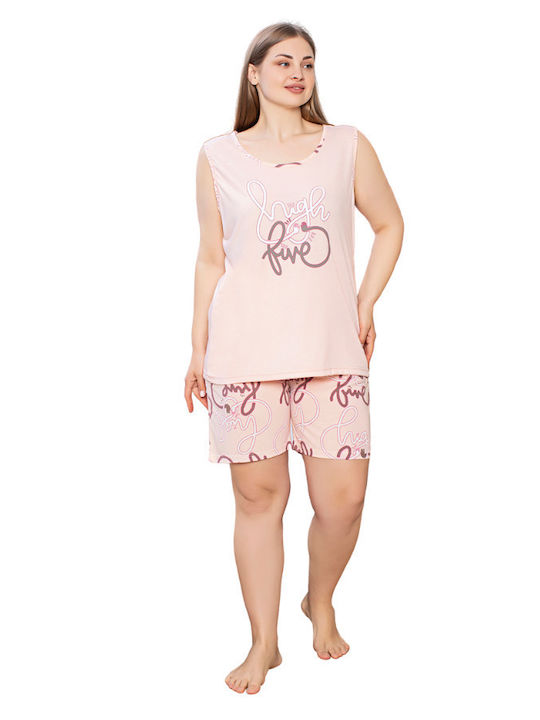 PijaMood Vară Set pijama femei Soft Pink