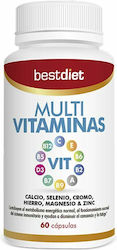 Bestdiet Multivitaminas Πολυβιταμίνη 600mg 60 x 1 κάψουλες Bestdiet Multivitaminas Πολυβιταμίνη 600mg 60 x 1 κάψουλες