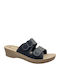 Women's Flat Sandals in Black Color