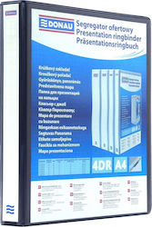 Donau 4-Ring Binder A4 37 Mm Black