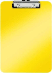 Leitz Leitz Wow Kunststoff Einzel A4 Klemmbrett Gelb Leitz Leitz Wow Kunststoff Einzel A4 Klemmbrett Gelb