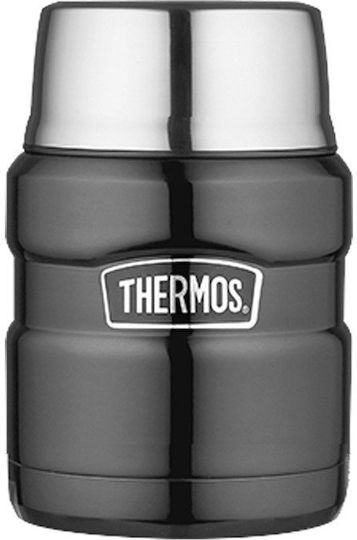 Thermos Δοχείο Φαγητού Inox Θερμός Γκρι 470ml