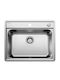 Blanco Drop-In Sink Inox Brushed with Faucet W61.5xD50cm Gray