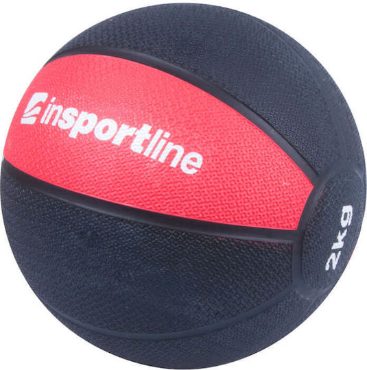 inSPORTline Μπάλα Medicine 2kg σε Μαύρο Χρώμα