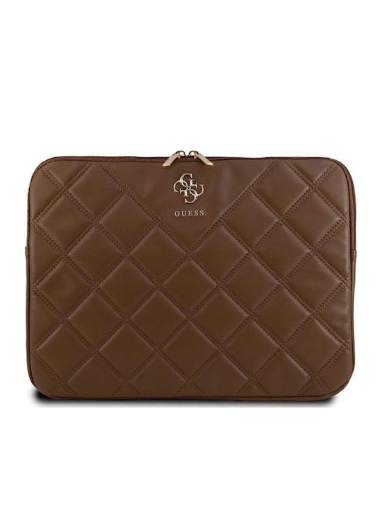 Guess Quilted Θήκη για Laptop 14" σε Καφέ χρώμα
