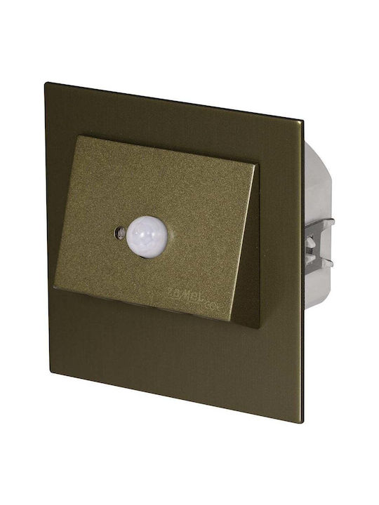 Zamel Wandmontierte Außenleuchte LED IP20 0.78W mit Natürliches Weiß Licht 73x73x16εκ.