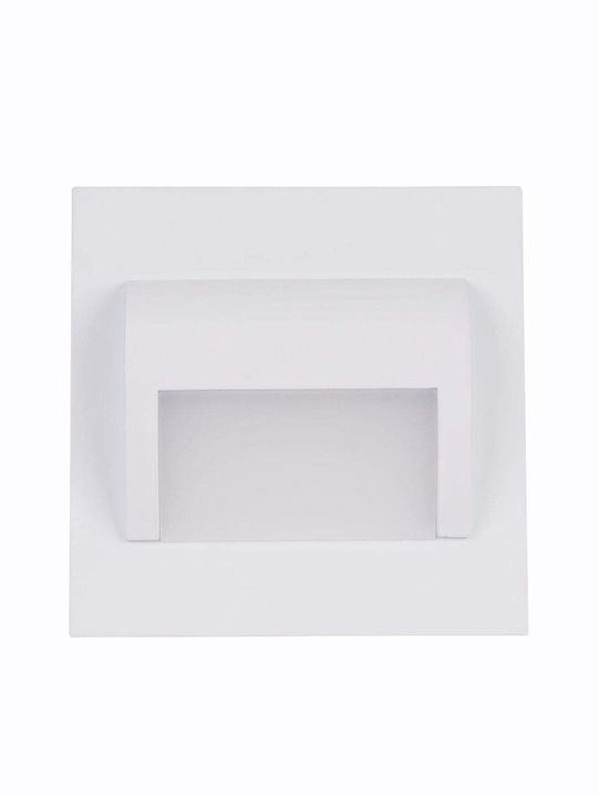 F&F Lumină Exterioară de Perete cu Abajur LED IP20 1.2W cu Alb Cald Lumină