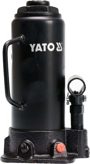 Yato Hydraulic Bottle Jack with Lifting Capacity up to 23cm and Weight Capacity up to 10 Tons