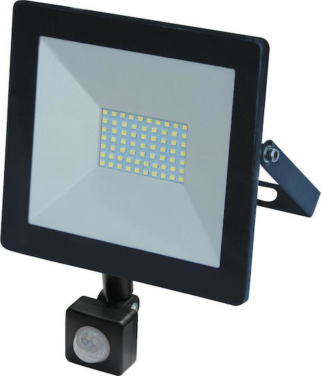 Volteno Αδιάβροχος LED Προβολέας 30W Студено бяло 6400К με Αισθητήρας Κίνησης IP65