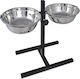 vidaXL Stainless Steel Food & Water Bowl for Dog & Cat 2 x 1lt 10cm 2 Pieces