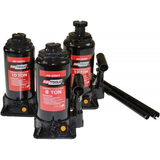 AWTools Hydraulic Bottle Jack with Lifting Capacity up to 41cm and Weight Capacity up to 30 Tons