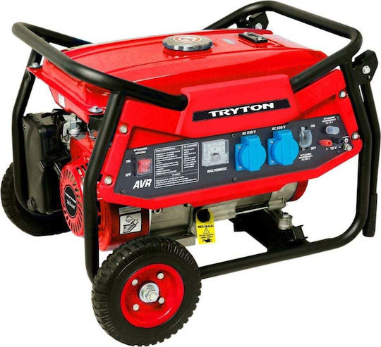 Tryton Generator Gasoline Four-stroke with Wheels and Maximum Power 2.5kVA