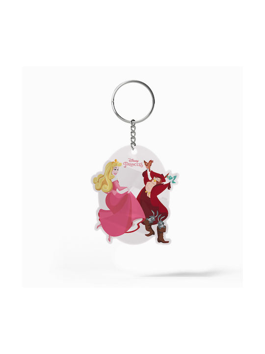 Sleeping Beauty Keychain 7.5x8.5cm