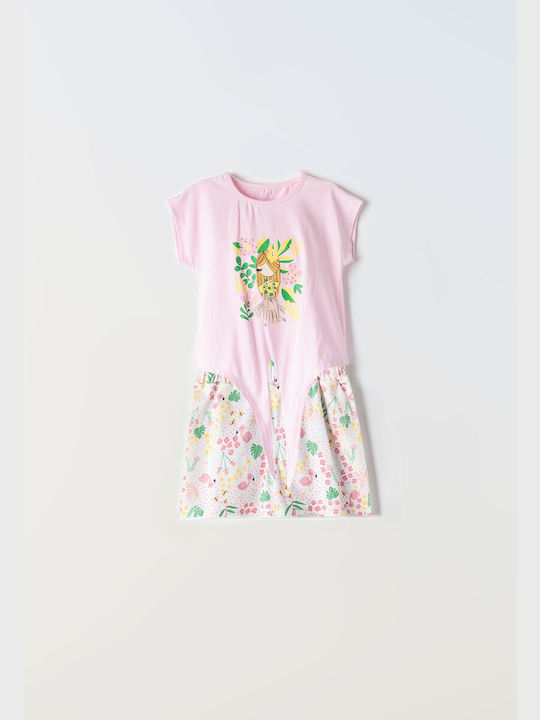 Εβίτα Kids Set with Shorts Summer 2pcs Pink