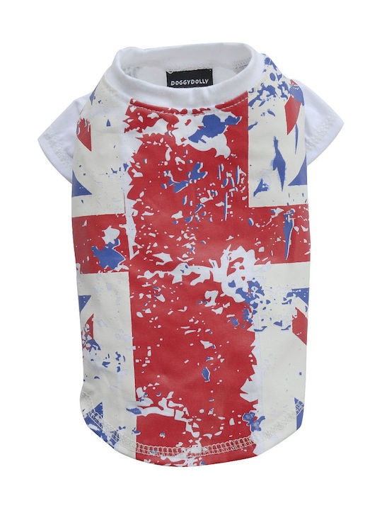 Doggy Dolly T-shirt Σκύλου σε Λευκό χρώμα S