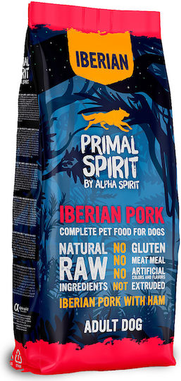 Alpha Spirit 12кг Суха Храна за Възрастни Кучета с Свинско месо