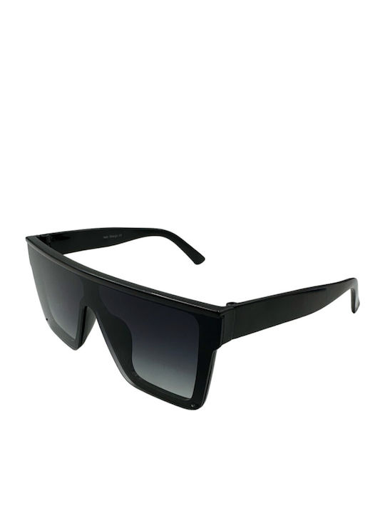 V-store Sunglasses Μαύρα with Acetate Frame & Black Lens