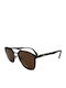 V-store Men's Sunglasses with Brown Metal Frame and Brown Polarized Mirror Lens POL2601BROWN